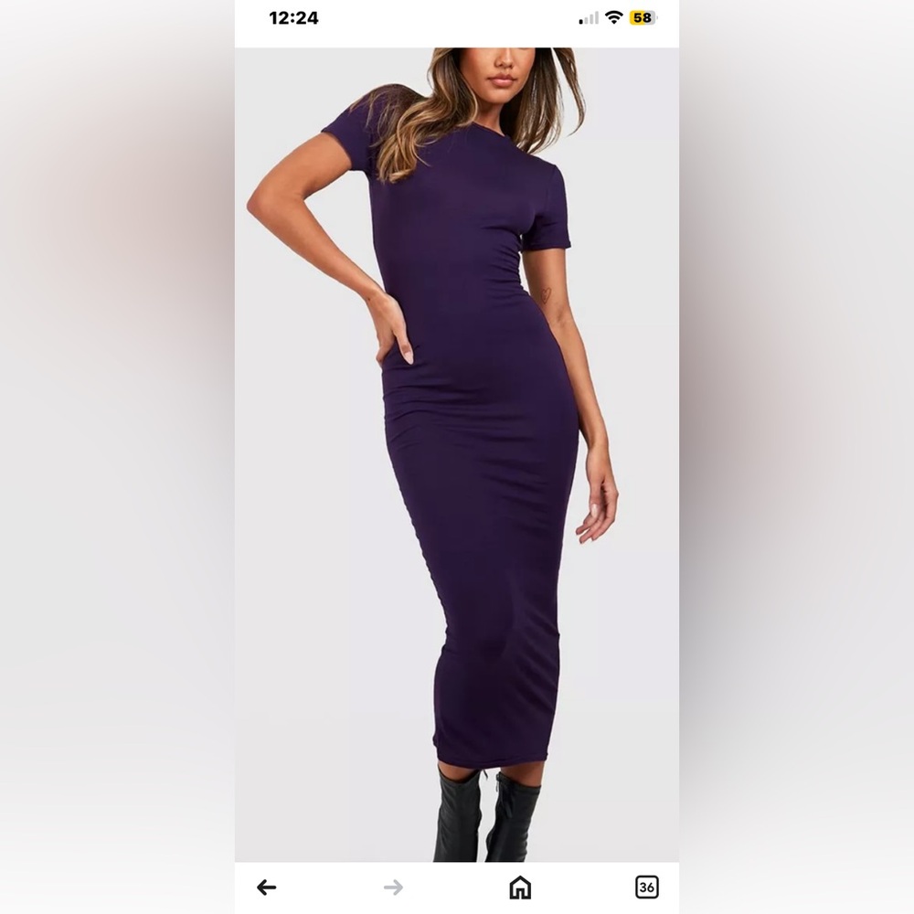 GoJane Purple Maxi Dress purple, very light, it says Sizr L but could fit M.